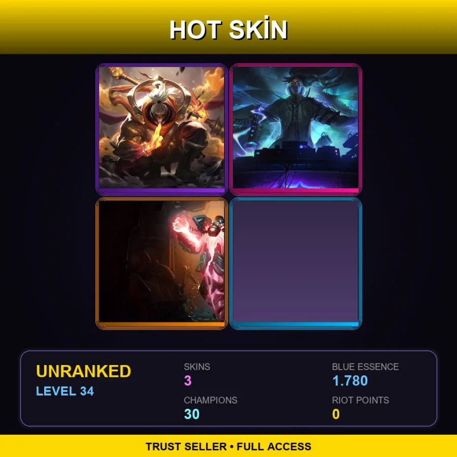 EUNE | Lv34 | Unranked | 3 Skin | 30 Champ — Battlecast Xerath