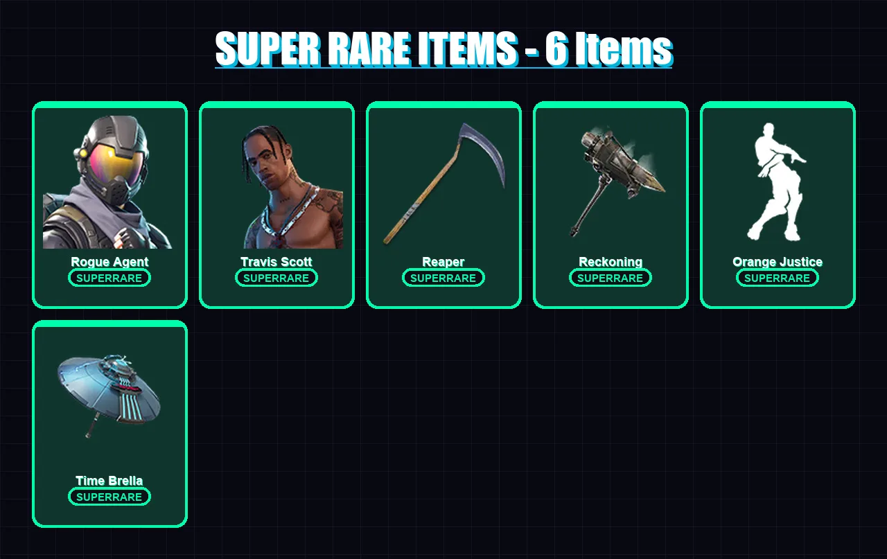 [PS4/PS5/XBOX/PC] | Rogue Agent | Travis Scott | Fusion | Kymera | The Visitor | 121 skin | 164 pickaxe | 124 emote | 159 glider | Lv2765