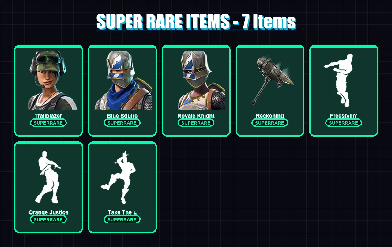 [PC/PSN] | Trailblazer | Blue Squire | Royale Knight | Carbide | Calamity | 30 skin | 19 pickaxe | 30 emote | 27 glider | Lv315