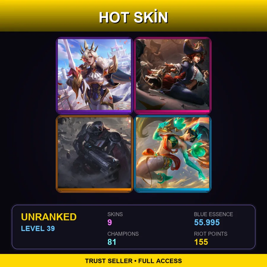 VN | Lv39 | Unranked | 9 Skin | 81 Champ