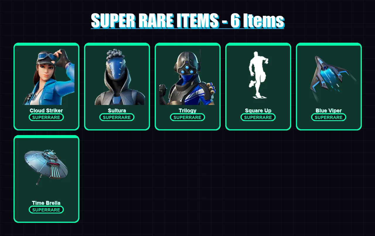 [PC/XBOX] | Cloud Striker | Sultura | Trilogy | Deadpool | Midas | 33 skin | 50 pickaxe | 46 emote | 49 glider | Lv983