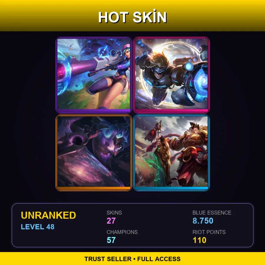 LAS | Lv48 | Unranked | 27 Skin | 57 Champ — Empyrean Zed