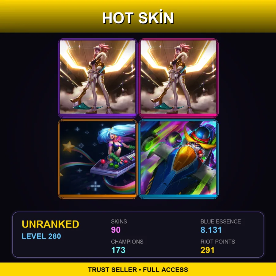 TW | Lv280 | Unranked | 90 Skin | 173 Champ — Spirit Blossom Sett