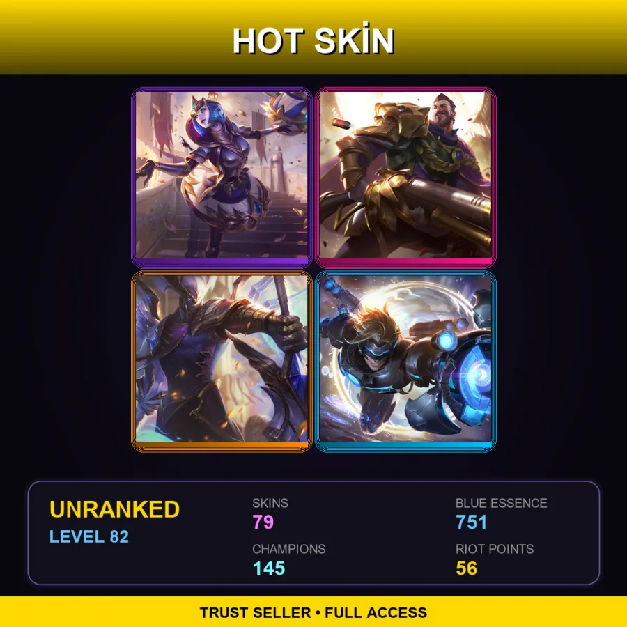 BR | Lv82 | Unranked | 79 Skin | 145 Champ