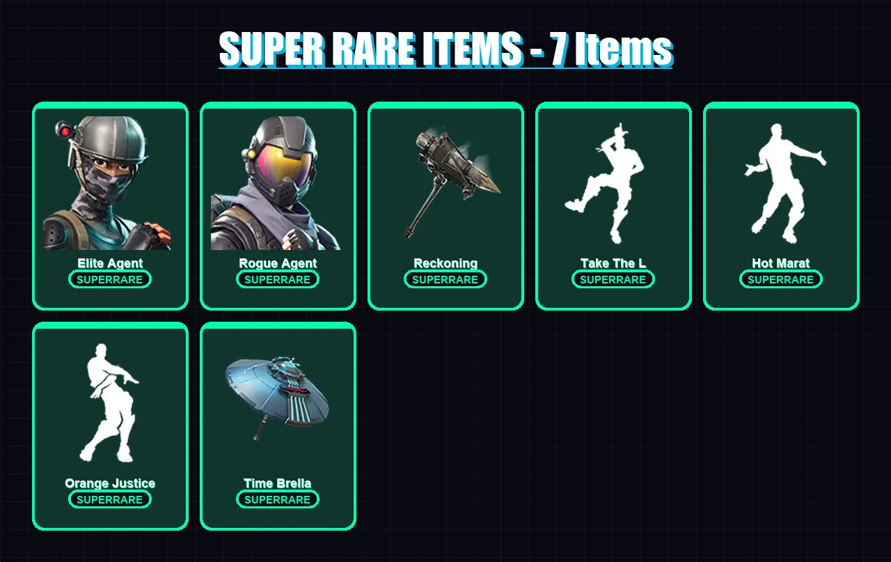 [SWITCH/PSN/PC] | Elite Agent | Rogue Agent | Lynx | Optimus Prime | Nezumi | 84 skin | 91 pickaxe | 123 emote | 113 glider | Lv1506