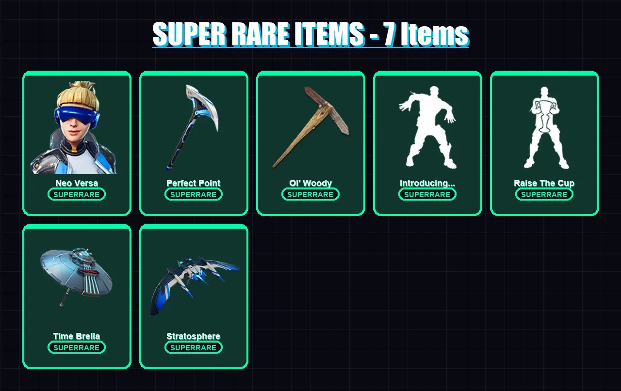 [PS4/PS5/XBOX/PC] | Neo Versa | Predator | Raz | Mandalorian | Peter Griffin | 290 skin | 345 pickaxe | 274 emote | 223 glider | Lv3046
