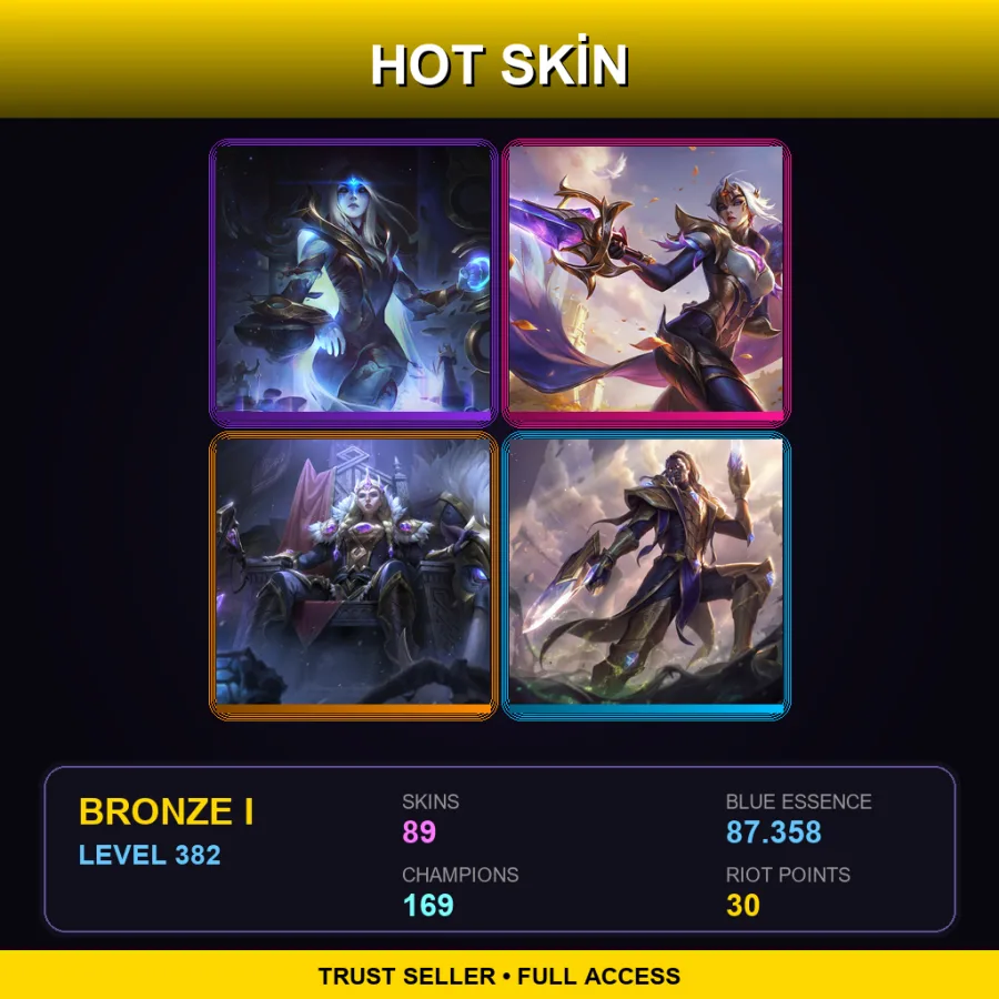 BR | Lv382 | Bronze I | 89 Skin | 169 Champ