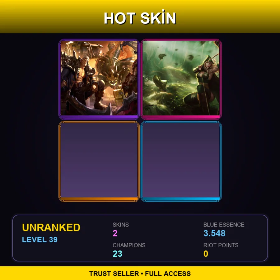 TR | Lv39 | Unranked | 2 Skin | 23 Champ