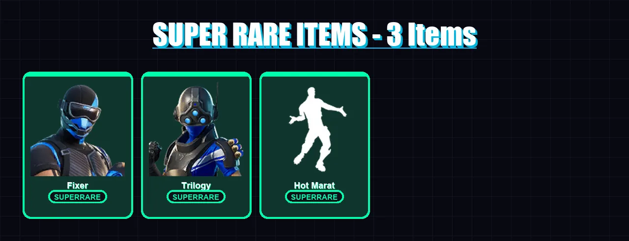 [PC/XBOX] | Fixer | Trilogy | The Mighty Volt | Predator | Vi | 43 skin | 68 pickaxe | 55 emote | 45 glider | Lv615