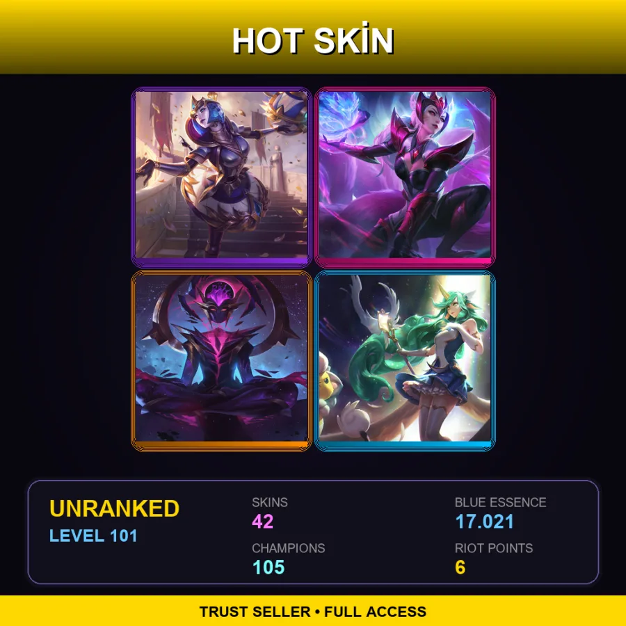 SG | Lv101 | Unranked | 42 Skin | 105 Champ — Festival Queen Anivia