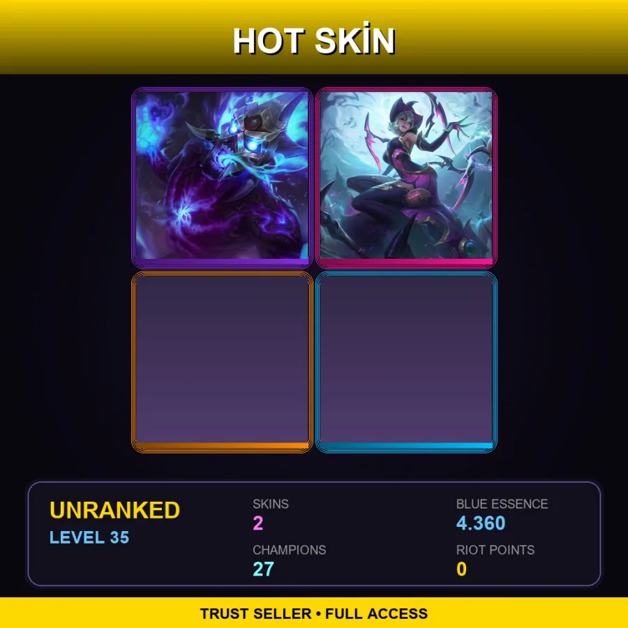 TR | Lv35 | Unranked | 2 Skin | 27 Champ