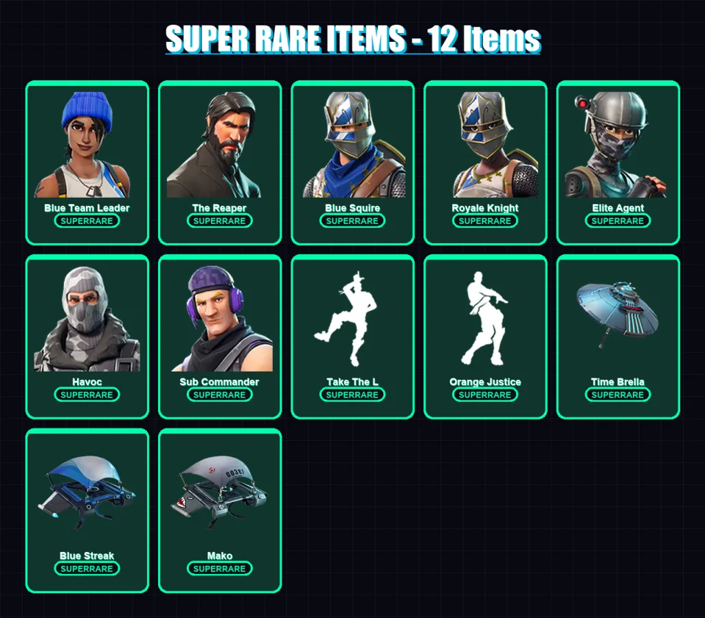 [PS4/PS5/XBOX/PC] | Blue Team Leader | The Reaper | Blue Squire | Royale Knight | Elite Agent | 21 skin | 18 pickaxe | 29 emote | 23 glider | Lv341 — Fortnite account