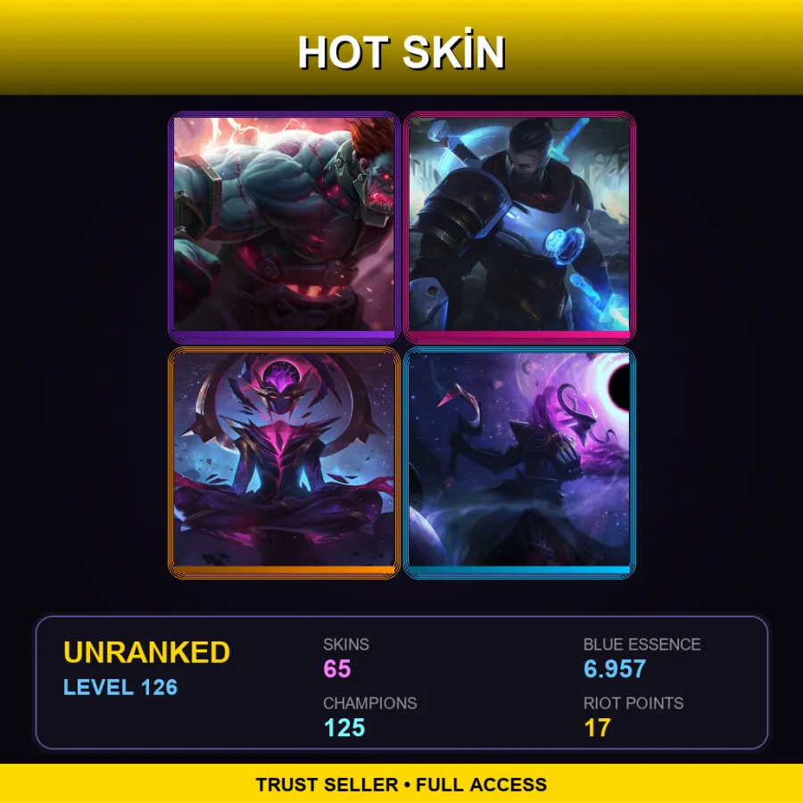 EUNE | Lv126 | Unranked | 65 Skin | 125 Champ — Winter Wonder Lulu