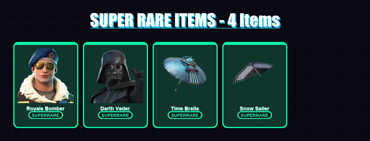 [PS4/PS5/XBOX/PC] | Royale Bomber | Darth Vader | Fade | The Scientist | Sorana | 170 skin | 185 pickaxe | 138 emote | 192 glider | Lv2564