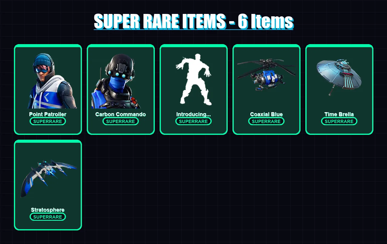 [PS4/PS5/XBOX/PC] | Point Patroller | Carbon Commando | Ruin | Rox | The Ice King | 73 skin | 89 pickaxe | 83 emote | 91 glider | Lv1093