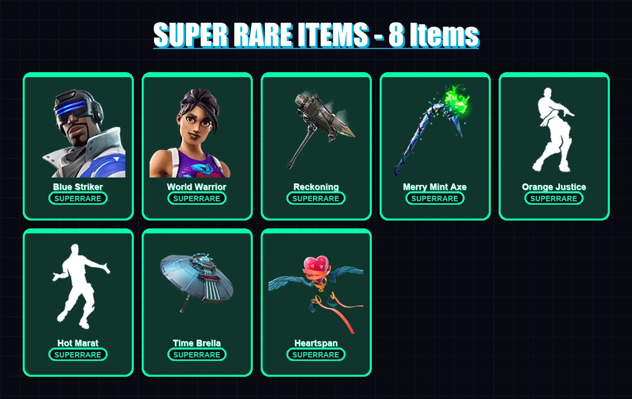 [PS4/PS5/PC] | Blue Striker | World Warrior | Sentinel | Calamity | Lynx | 59 skin | 83 pickaxe | 84 emote | 81 glider | Lv1280