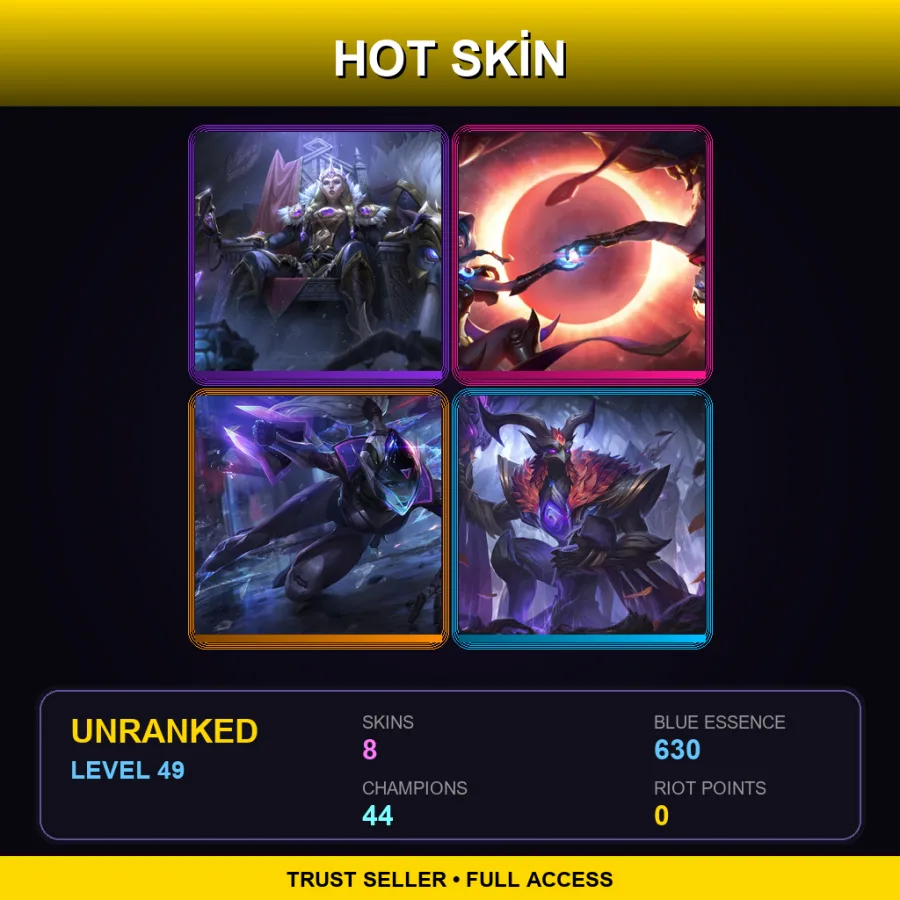 EUNE | Lv49 | Unranked | 8 Skin | 44 Champ — Elderwood Azir