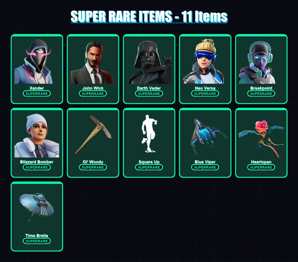 [PS4/PS5/XBOX/PC] | Xander | John Wick | Darth Vader | Neo Versa | Breakpoint | 529 skin | 446 pickaxe | 453 emote | 295 glider | Lv6014 — Fortnite account