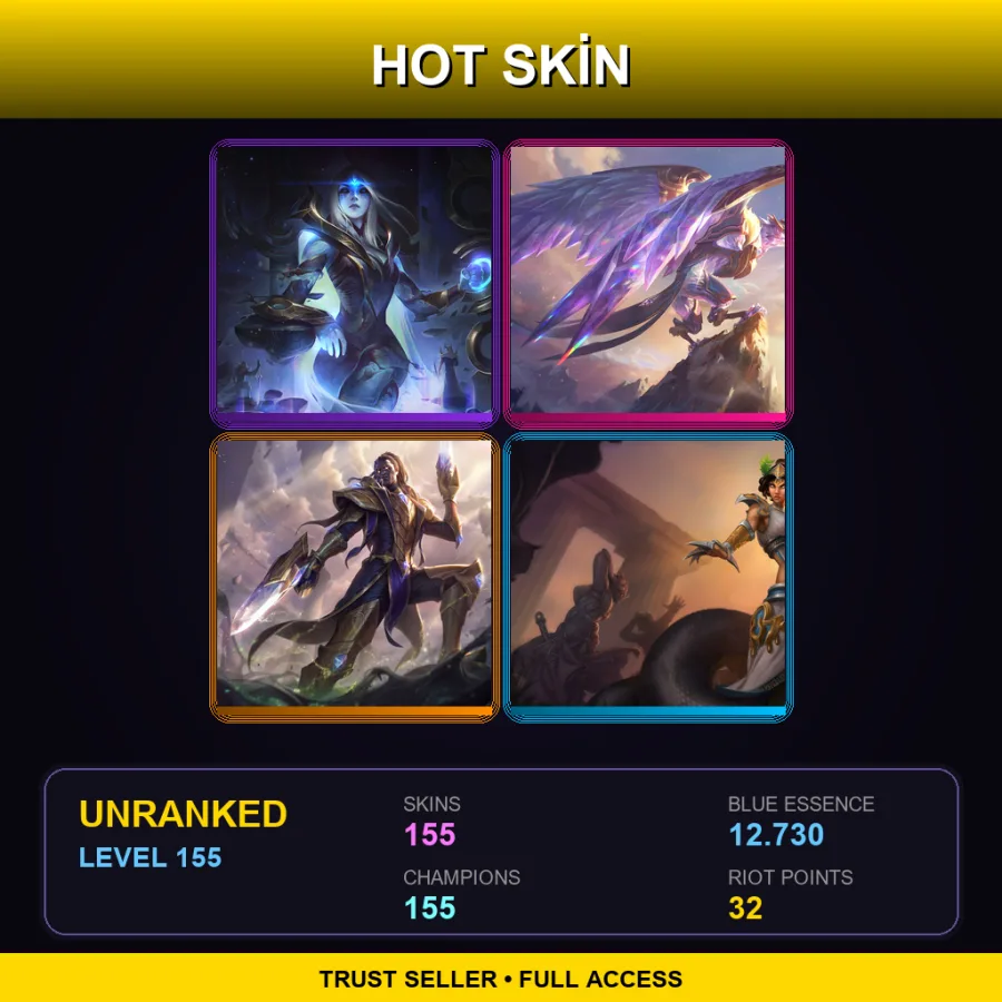 BR | Lv155 | Unranked | 155 Skin | 155 Champ