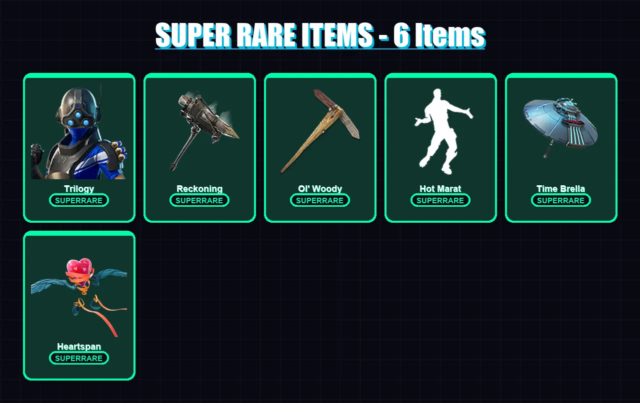 [PC] | Trilogy | Dire | Mizuki | Hybrid | Zenith | 125 skin | 151 pickaxe | 145 emote | 140 glider | Lv1960 — Fortnite account