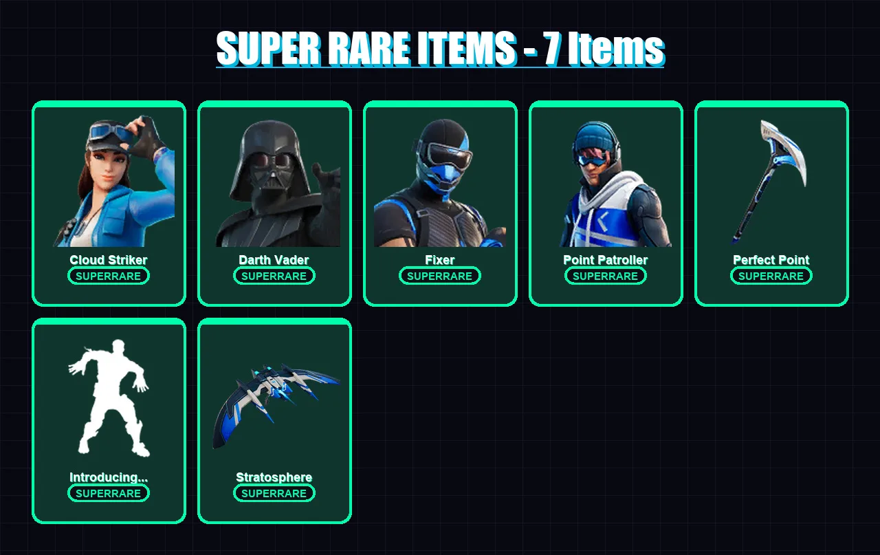 [PC/XBOX/PSN] | Cloud Striker | Darth Vader | Fixer | Point Patroller | The Imagined | 63 skin | 71 pickaxe | 45 emote | 67 glider | Lv873 — Game account