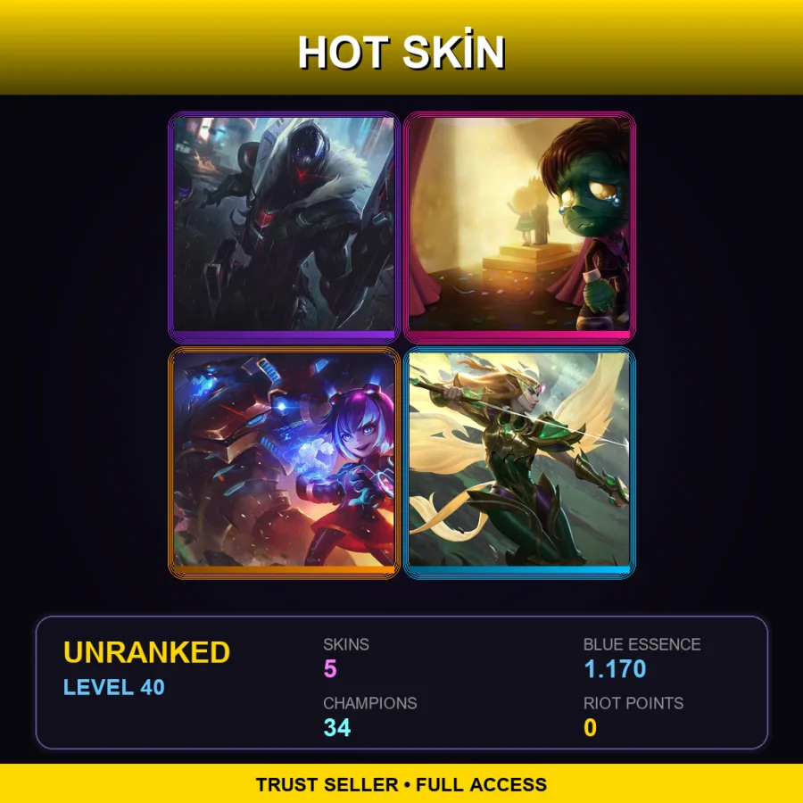LAN | Lv40 | Unranked | 5 Skin | 34 Champ — Super Galaxy Annie