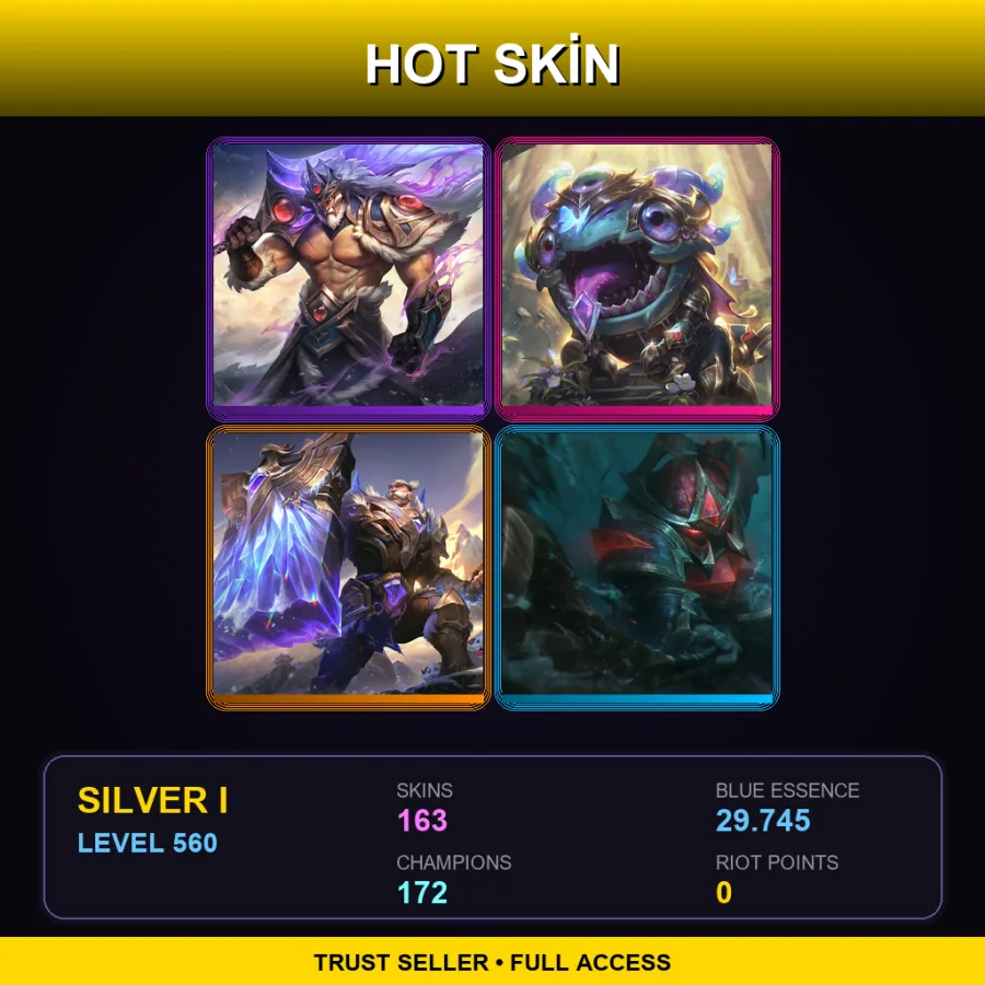 BR | Lv560 | Silver I | 163 Skin | 172 Champ