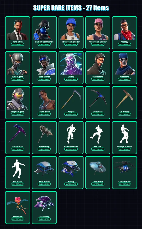 [PS4/PS5/XBOX/PC] | John Wick | Carbon Commando | Blue Team Leader | 106 skin | Lv1824
