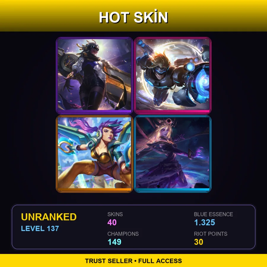 LAS | Lv137 | Unranked | 40 Skin | 149 Champ — Firecracker Teemo