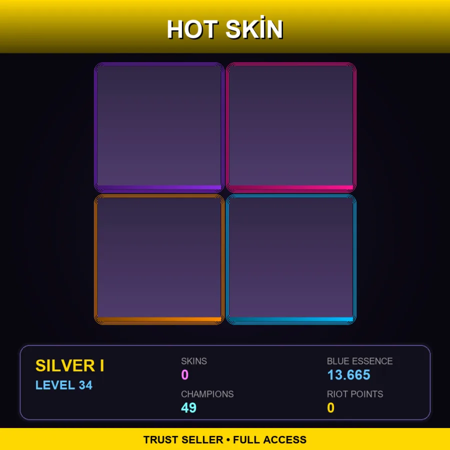 NA | Lv34 | Silver I | 0 Skin | 49 Champ