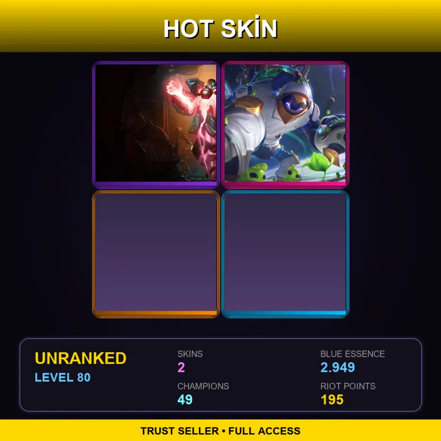 LAN | Lv80 | Unranked | 2 Skin | 49 Champ — Battlecast Xerath