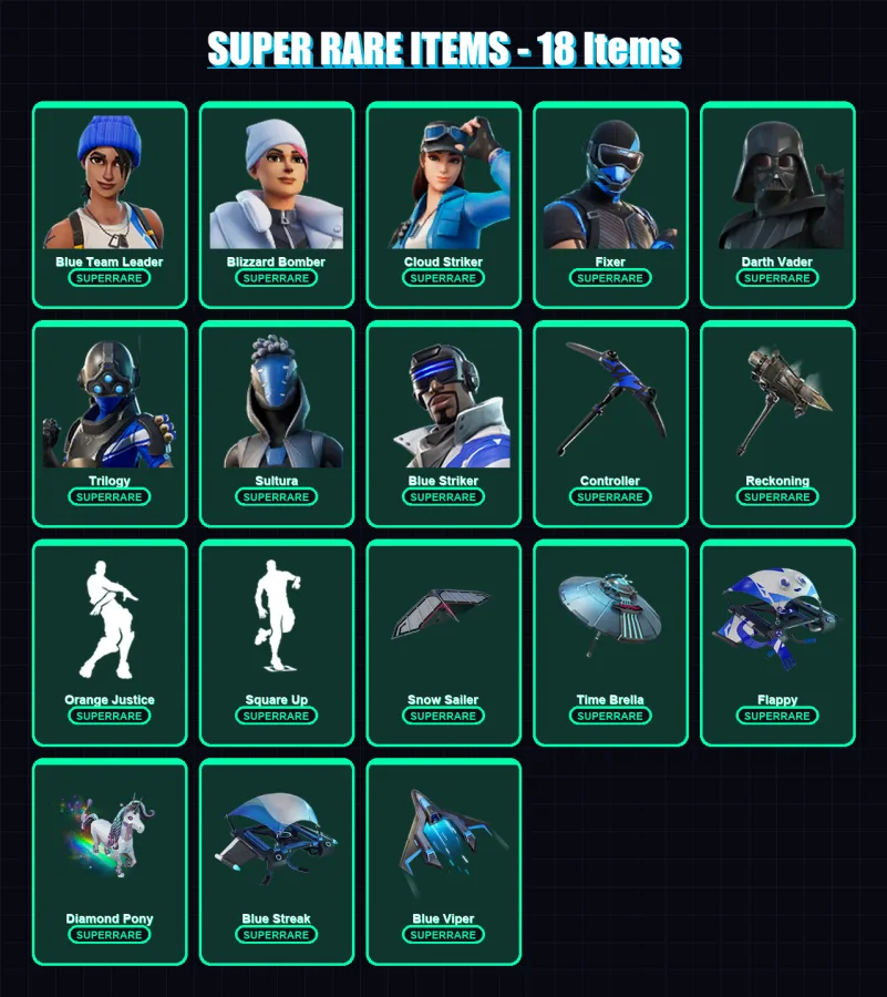 [PS4/PS5/XBOX/PC] | Blue Team Leader | Blizzard Bomber | Cloud Striker | 191 skin | Lv2320