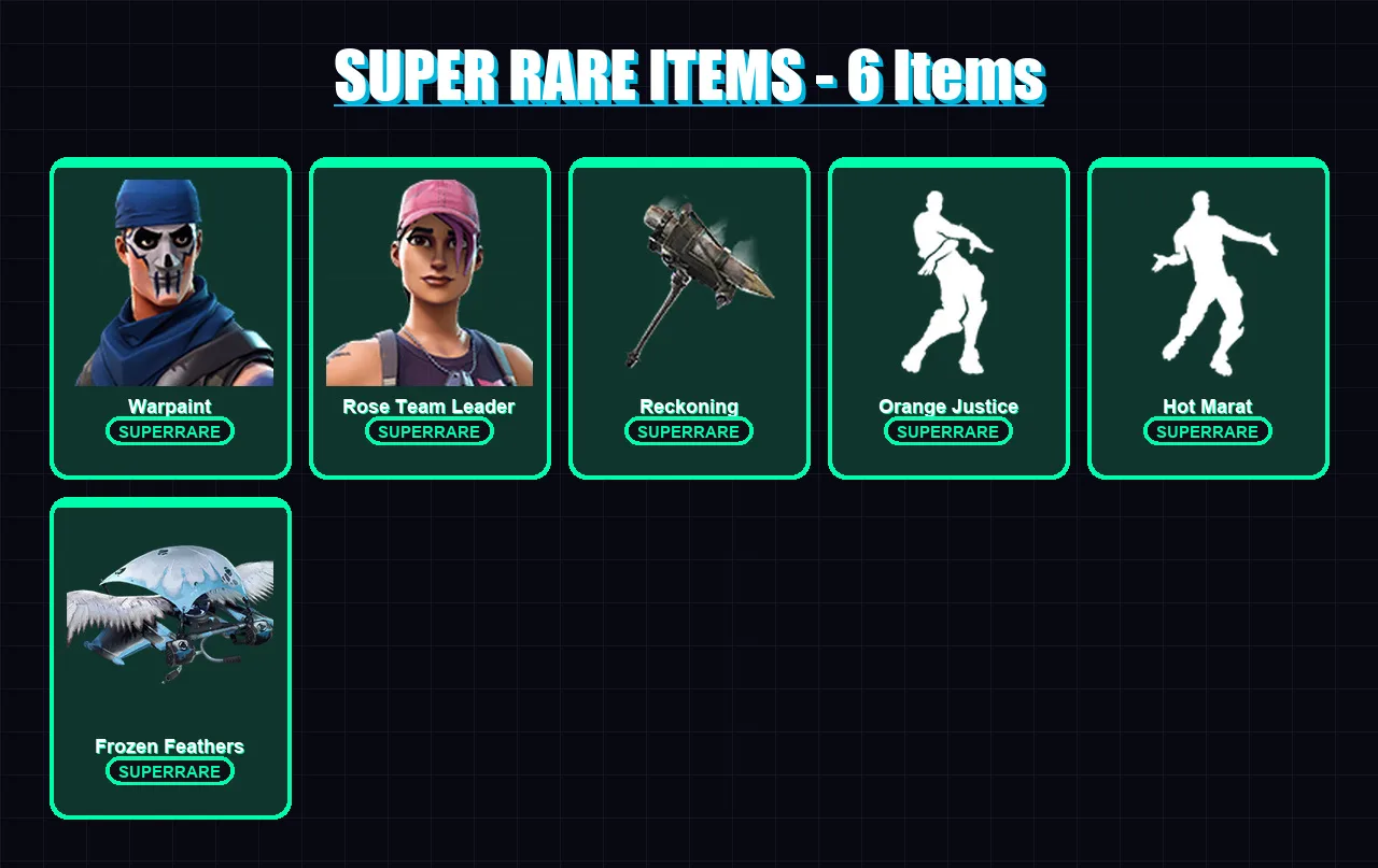 [SWITCH/XBOX/PSN/PC] | Warpaint | Rose Team Leader | Frozen Love Ranger | 30 skin | Lv155