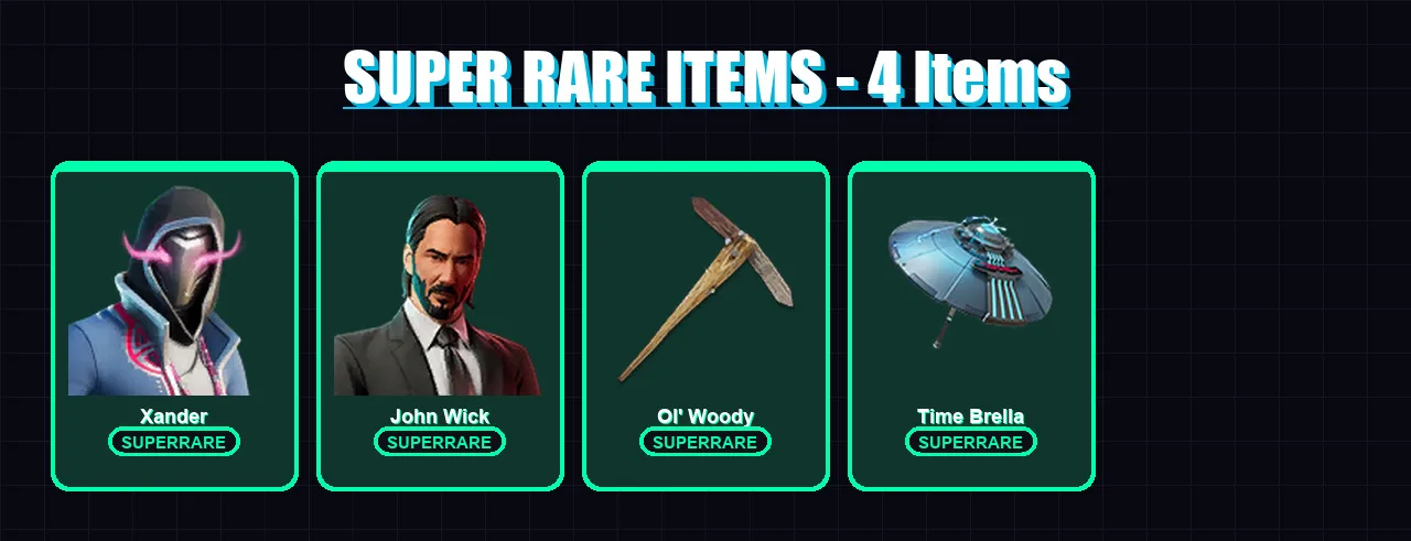 [PC/XBOX/PSN] | Xander | John Wick | Snap | Omegarok | Frozen Raven | 72 skin | 87 pickaxe | 46 emote | 51 glider | Lv559