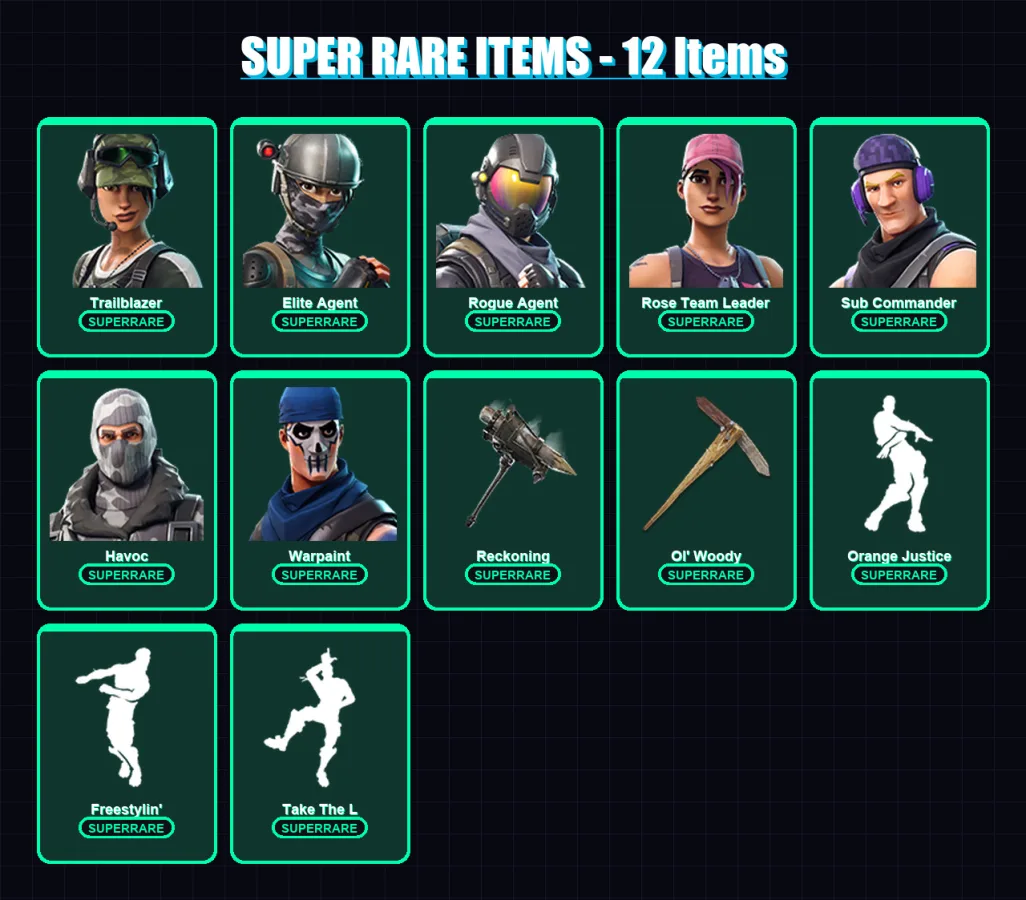 [SWITCH/XBOX/PSN/PC] | Trailblazer | Elite Agent | Rogue Agent | 33 skin | Lv280