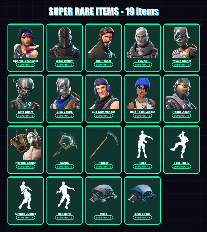 [PC/XBOX/PSN] | Renegade Raider | OG Skull Trooper | Sparkle Specialist | 177 skin | Lv2921 — Fortnite account