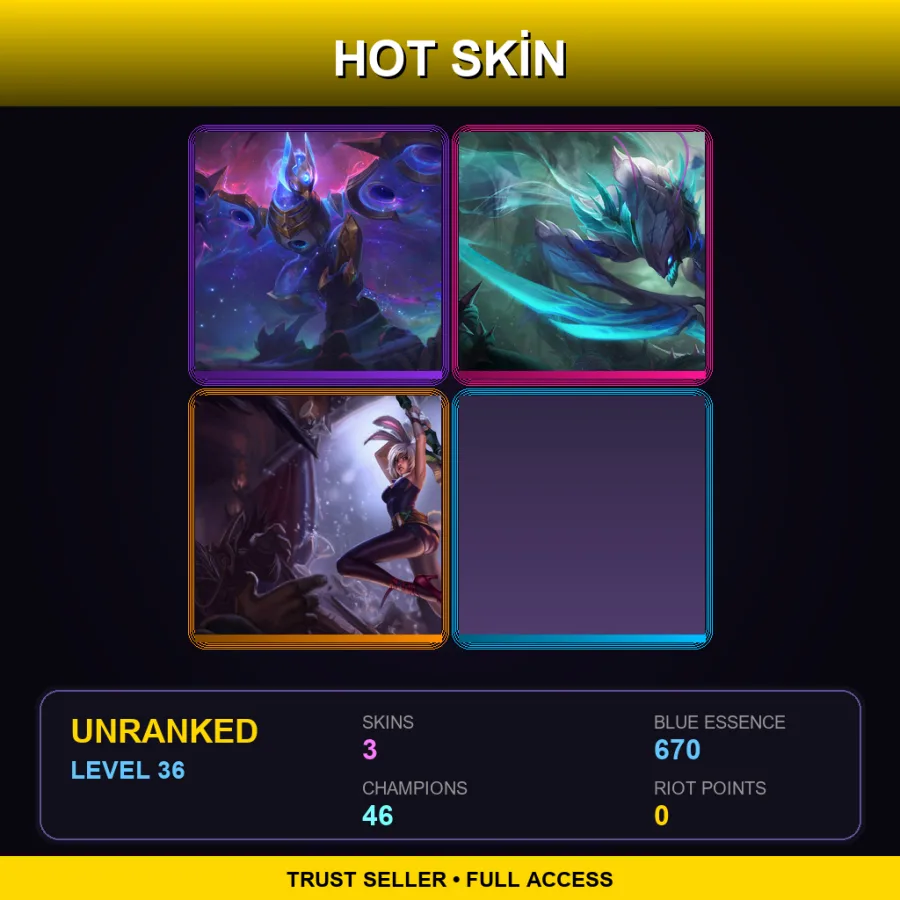 LAS | Lv36 | Unranked | 3 Skin | 46 Champ — Cosmic Flight Anivia