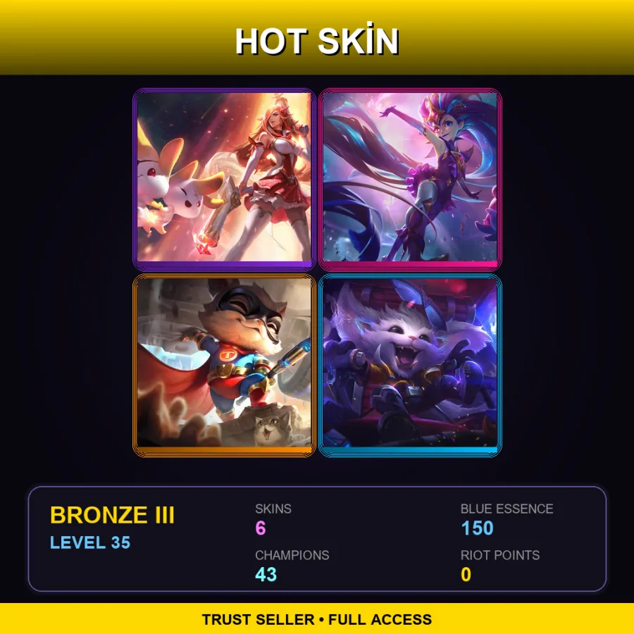 LAS | Lv35 | Bronze III | 6 Skin | 43 Champ