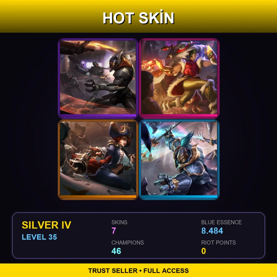 BR | Lv35 | Silver IV | 7 Skin | 46 Champ