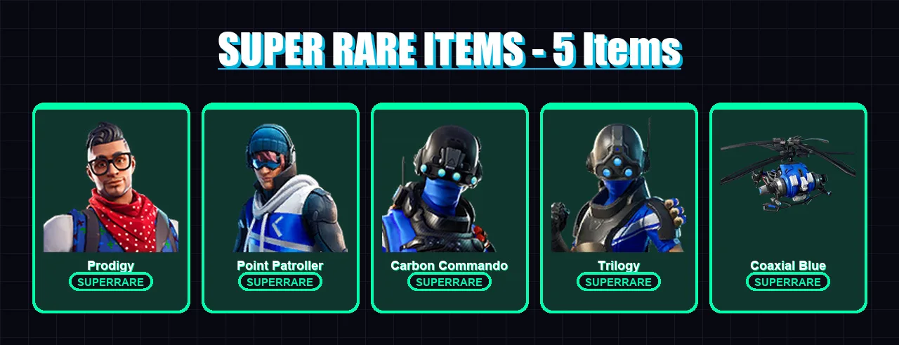 [PS4/PS5/XBOX/PC] | Prodigy | Point Patroller | Carbon Commando | Trilogy | Slayer Juice WRLD | 5 skin | 10 pickaxe | 6 emote | 11 glider | Lv110