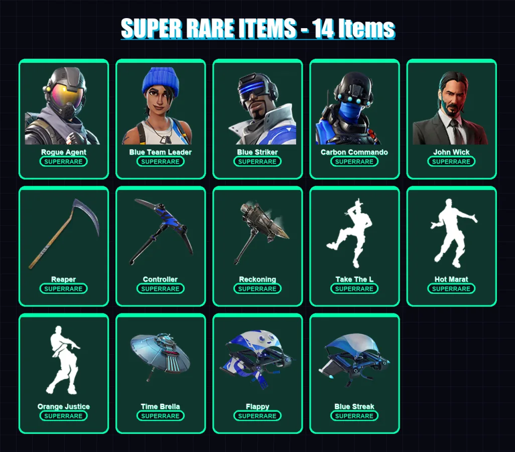 [PS4/PS5/XBOX/PC] | Rogue Agent | Blue Team Leader | Blue Striker | 122 skin | Lv1017