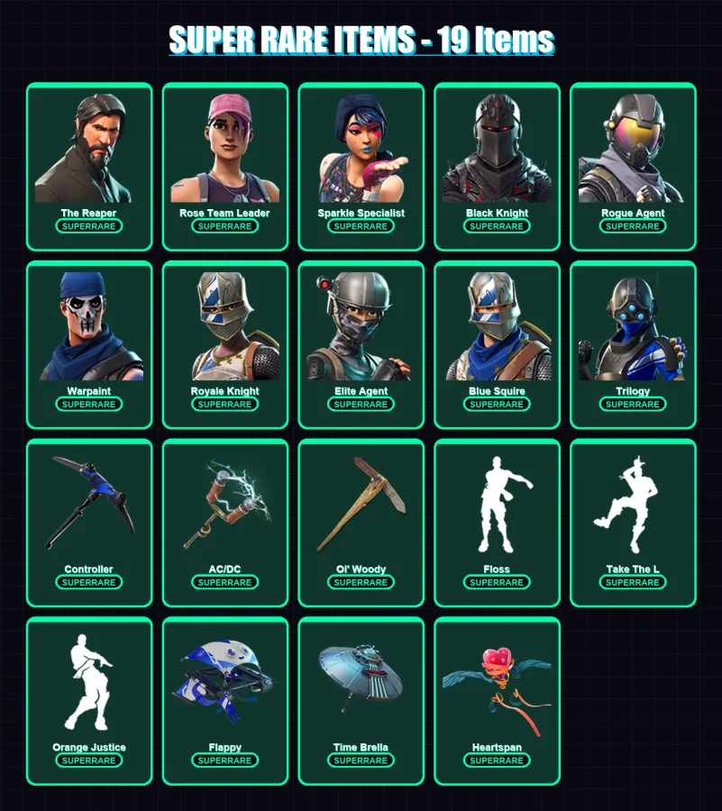 [PS4/PS5/XBOX/PC] | The Reaper | Rose Team Leader | Sparkle Specialist | 51 skin | Lv954