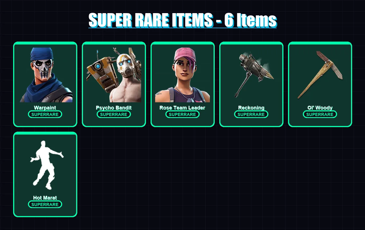 [PC/PSN] | Warpaint | Psycho Bandit | Rose Team Leader | Sentinel | The Cube Queen | 346 skin | 356 pickaxe | 357 emote | 190 glider | Lv2277 — Fortnite account