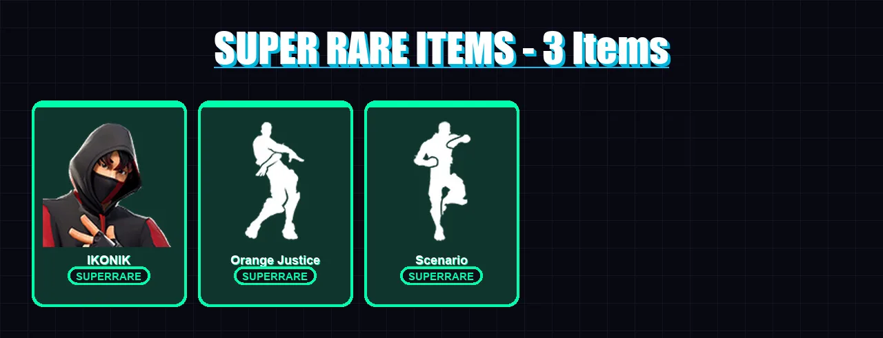 [PC/XBOX/PSN] | IKONIK | Hybrid | Sentinel | Luxe | Ruin | 28 skin | 34 pickaxe | 59 emote | 42 glider | Lv898