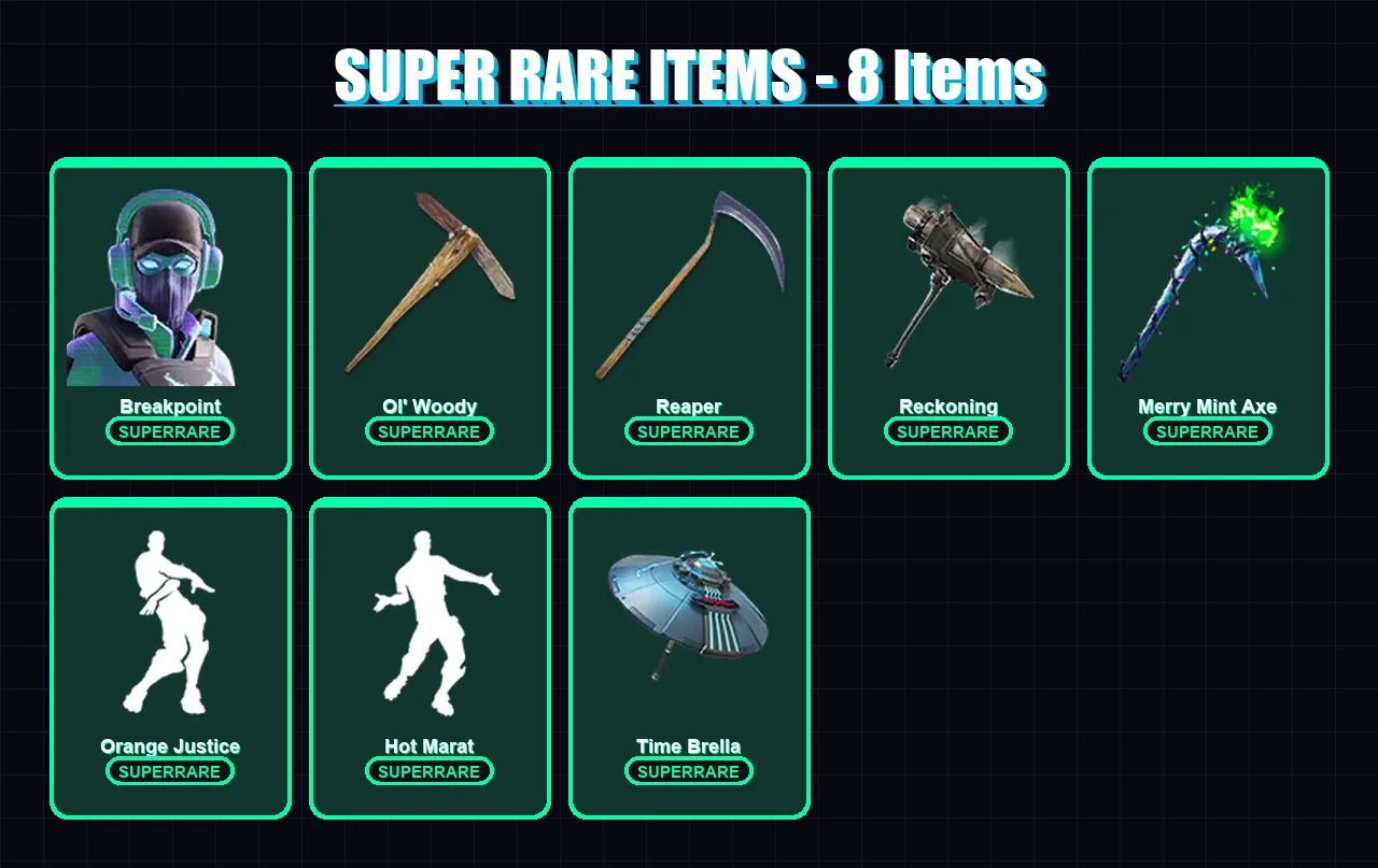 [PC/PSN] | Breakpoint | Dire | The Prisoner | Omegarok | Rex | 150 skin | 142 pickaxe | 146 emote | 130 glider | Lv1730