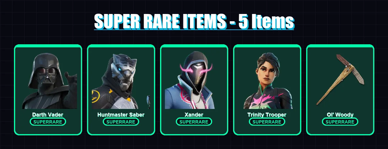 [PC/PSN] | Darth Vader | Huntmaster Saber | Xander | Trinity Trooper | Mizuki | 139 skin | 201 pickaxe | 153 emote | 149 glider | Lv2199