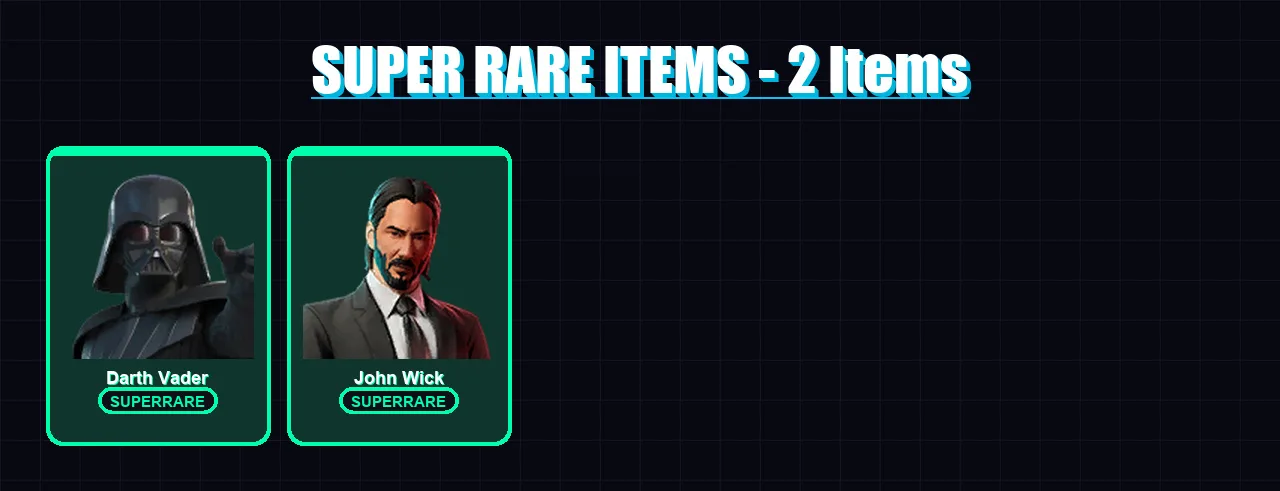 [SWITCH/XBOX/PSN/PC] | Darth Vader | John Wick | Fade | Midas Rex | Galaxia | 206 skin | 232 pickaxe | 148 emote | 169 glider | Lv2574