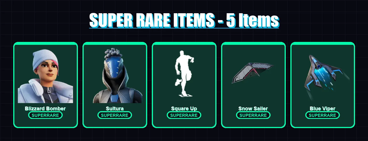 [PS4/PS5/XBOX/PC] | Blizzard Bomber | Sultura | Nezumi | Snap | Paradigm (Reality-659) | 34 skin | 103 pickaxe | 47 emote | 79 glider | Lv1247