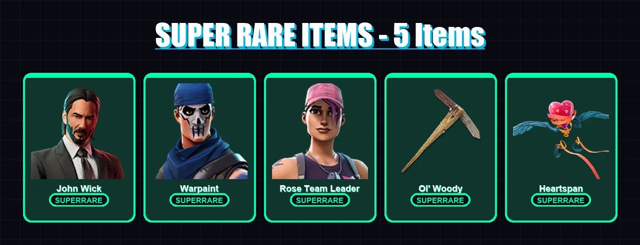 [PC/XBOX/PSN] | John Wick | Warpaint | Rose Team Leader | Fade | Midas | 29 skin | 37 pickaxe | 41 emote | 43 glider | Lv379