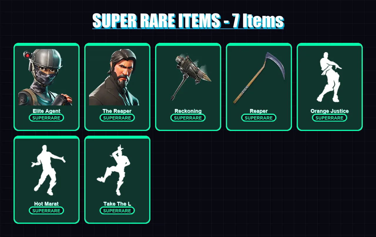 [PC/PSN] | Elite Agent | The Reaper | Valor | Ragnarok | Midas | 76 skin | 75 pickaxe | 71 emote | 74 glider | Lv1300 — Fortnite account